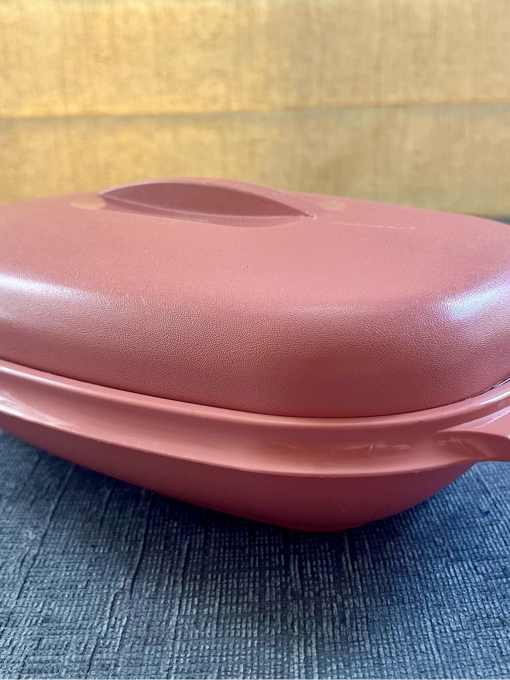 Tupperware Coral Pink Microwave Steamer Lid